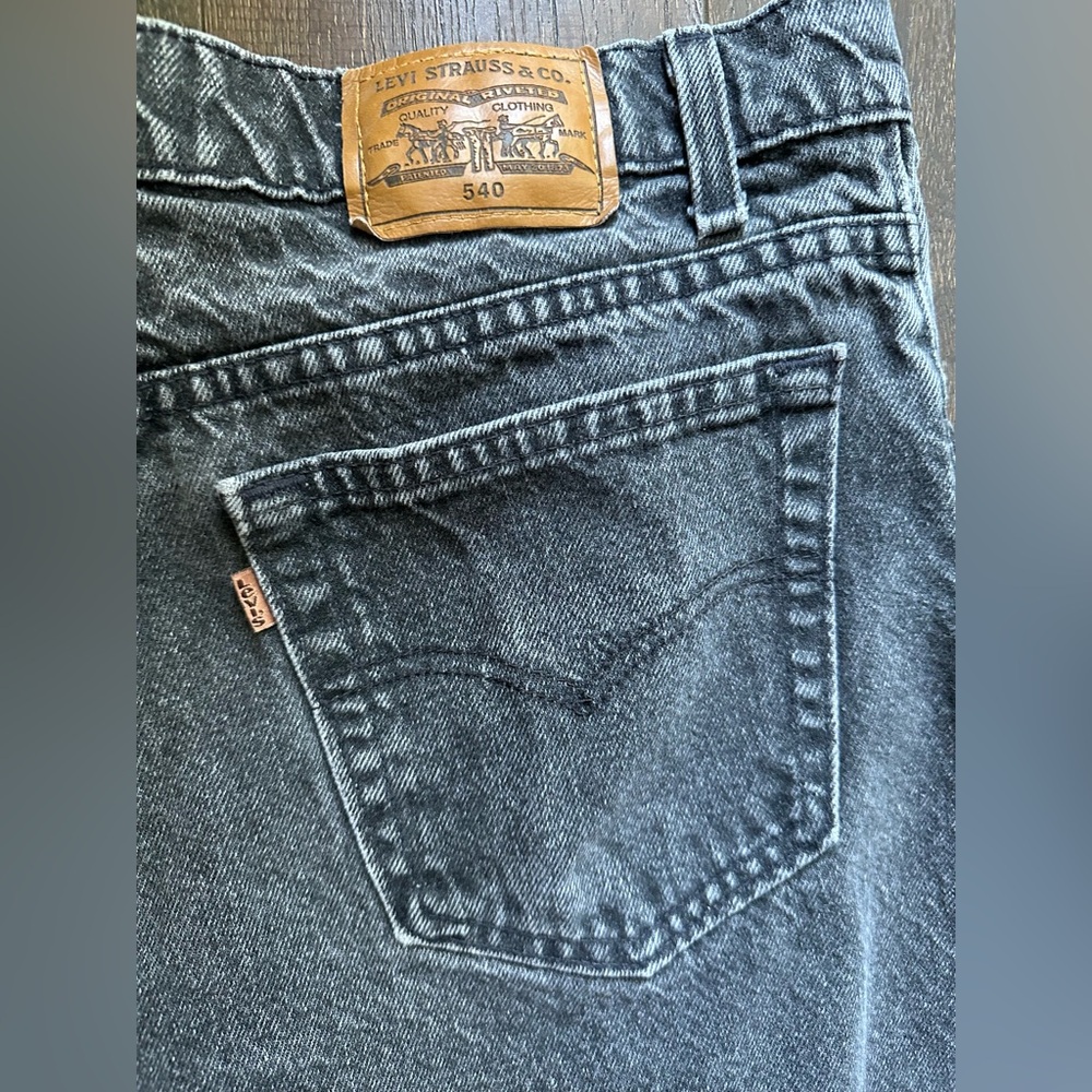Levi Strauss Orange Tag Relaxed Fit 540 Men Gray Denim Jeans Vintage 1990’s - Picture 6 of 9